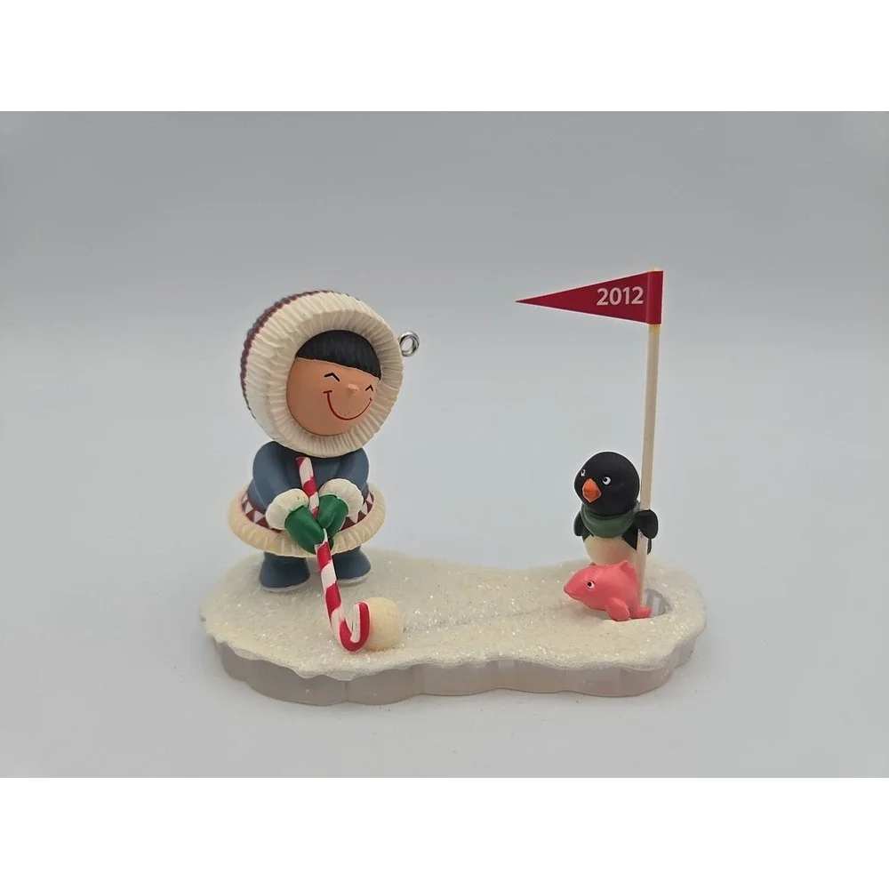 2012 Hallmark‎ Keepsake Frosty Friends Ornament Eskimo Ice Golf
